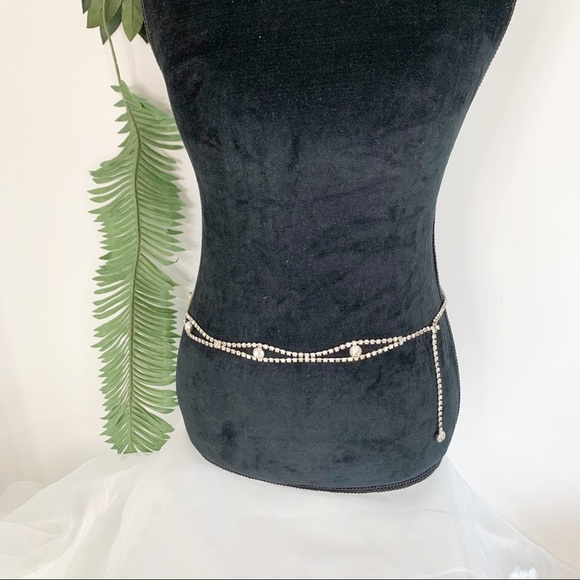 Women’s VintAge Rhinestone Belt Hook Clasp! 39” long! Can clasp at 31”! main image 6